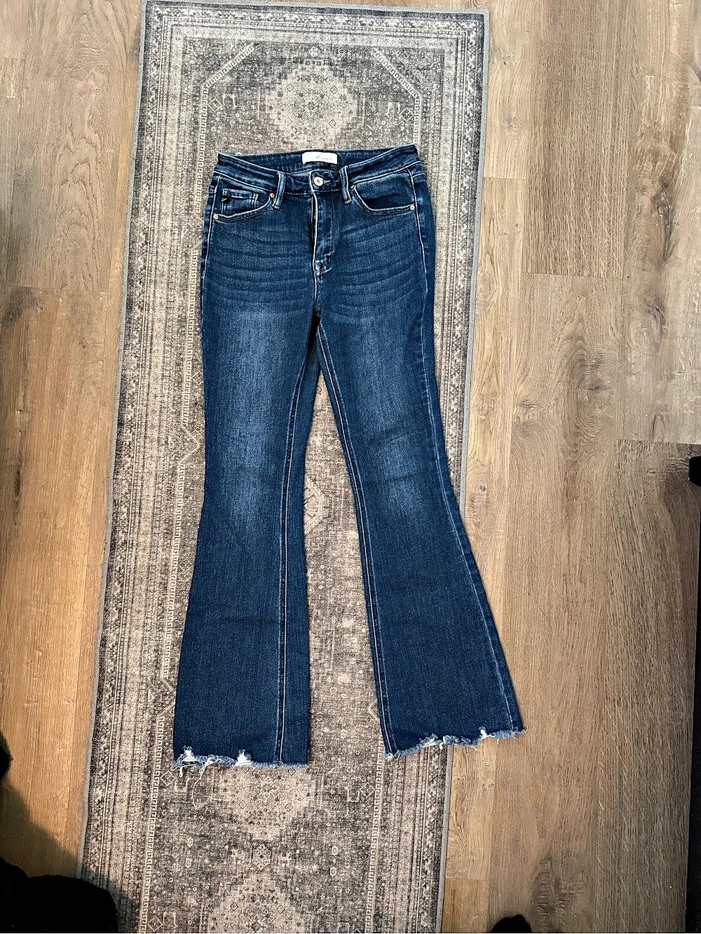 Kancan Flare Jeans in Blue Waist 27 Good